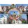 Wismar Postkarte Ansichtskarte 4 Bilder Unesco Welterbe Hansestadt Ostsee