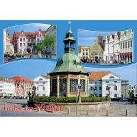 Wismar Postkarte Ansichtskarte 3 Fotomotive Hansestadt...