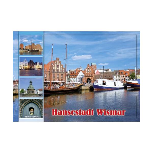 Wismar Postkarte Ansichtskarte 5 Fotomotive Hansestadt Ostsee