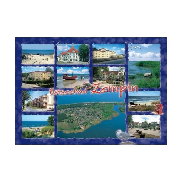 Zempin  Postkarte Ansichtskarte 12 Fotomotive Ostseeebad Usedom