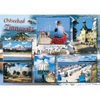 Zinnowitz Postkarte Ansichtskarte 6 Bilder Ostseebad Usedom