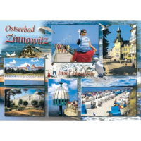 Zinnowitz Postkarte Ansichtskarte 6 Bilder Ostseebad Usedom