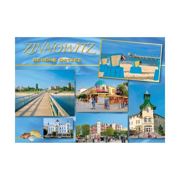 Zinnowitz Postkarte Ansichtskarte Schöne 6 Bilder Ostseebad Usedom