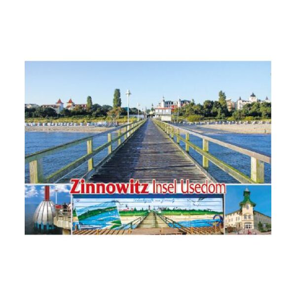 Zinnowitz Postkarte Ansichtskarte Urlaubsgrüße Ostseebad Usedom