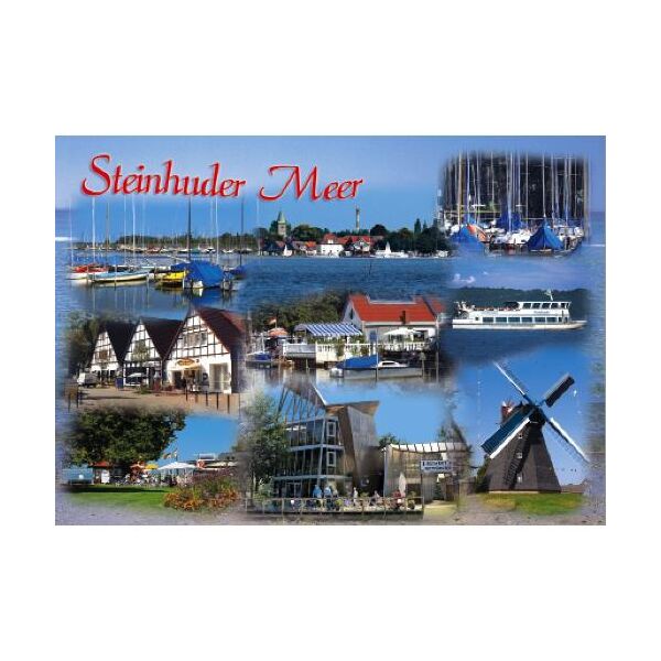 Steinhuder Meer Postkarte 8 Fotomotive Ansichtskarte Niedersachsen