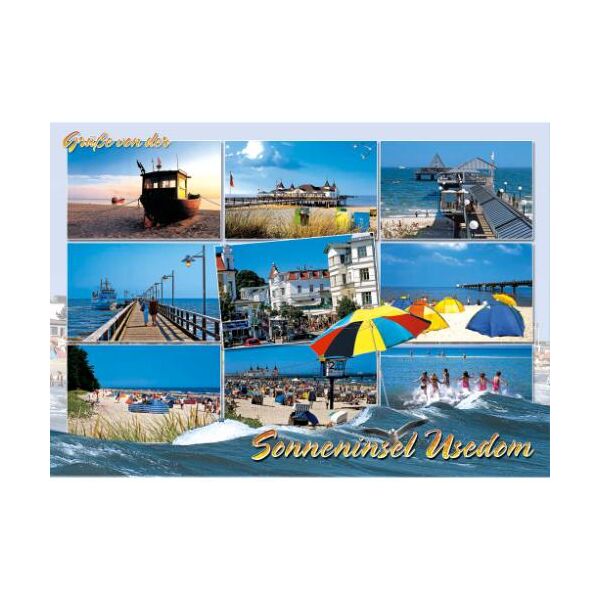 Insel Usedom Postkarte Ansichtskarte LUX Ostsee Usedom