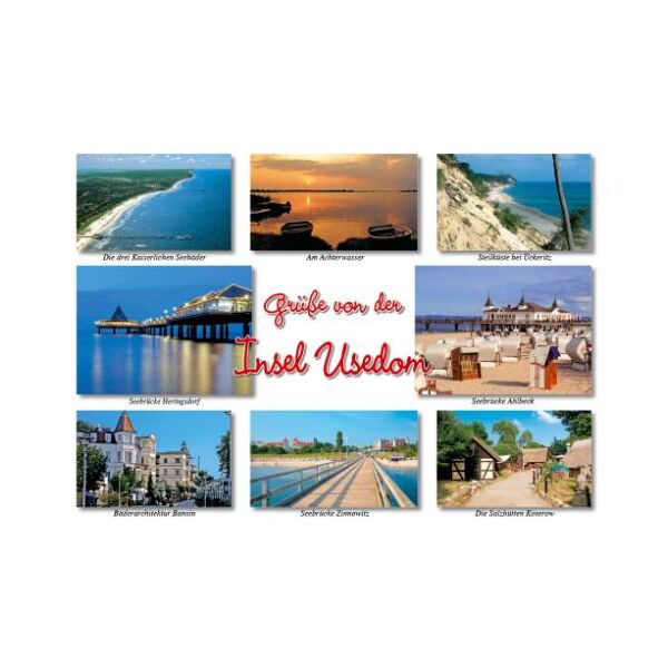 Insel Usedom Postkarte Ansichtskarte LUX Ostsee Usedom