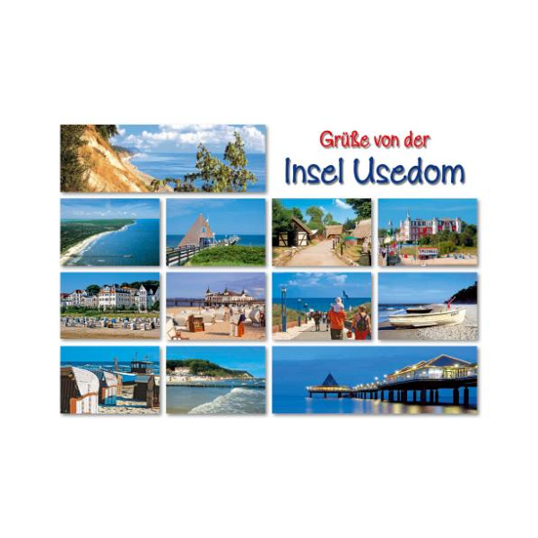 Insel Usedom Postkarte Ansichtskarte LUX Ostsee Usedom
