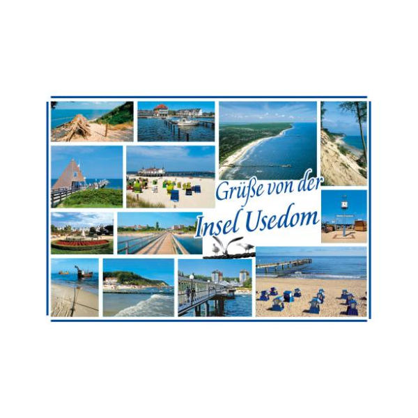 Insel Usedom Postkarte Ansichtskarte LUX Ostsee Usedom