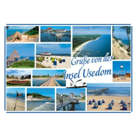 Insel Usedom Postkarte Ansichtskarte LUX Ostsee Usedom