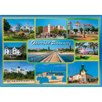 Zinnowitz Postkarte Ansichtskarte 12x17cm 9 Fotomotive...