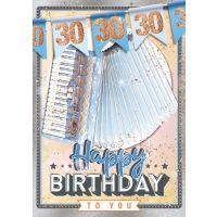 30.Geburtstag Great Cards Soundkarte Akkordeon