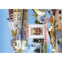 Ueckermünde Postkarte Ansichtskarte Wappen 5 Fotos...