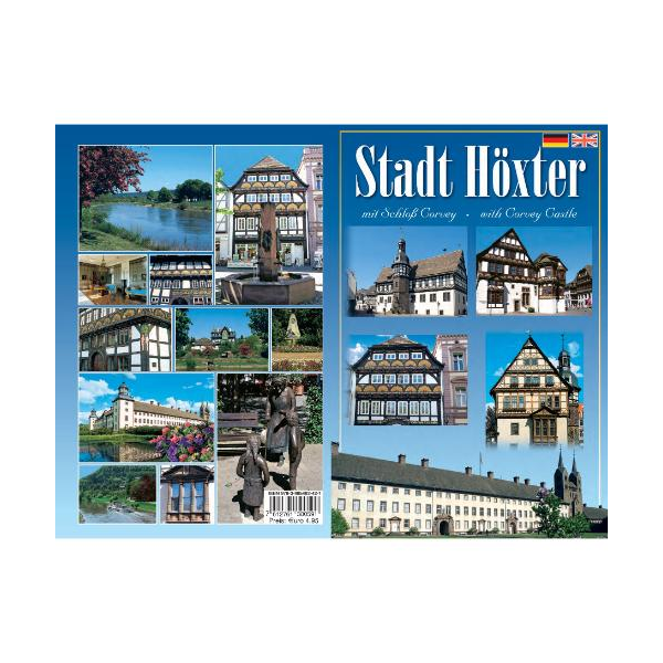 Höxter Broschüre Prospekt Stadtführer mit Schloß Corvey deutsch-englisch