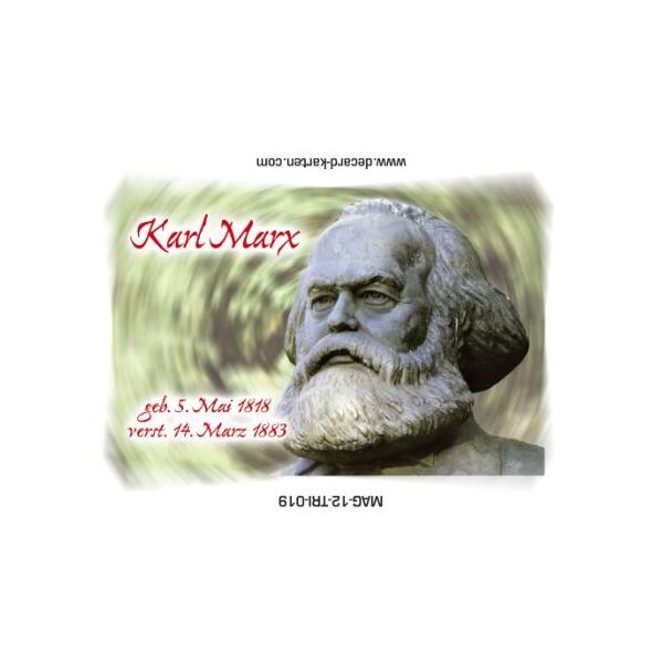 Karl Marx Magnet Büste Geburtsdaten - Trier an der Mosel Magnet