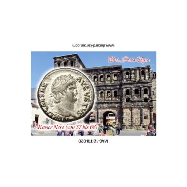 Trier an der Mosel Magnet Münze Kaiser Nero Porta Negra