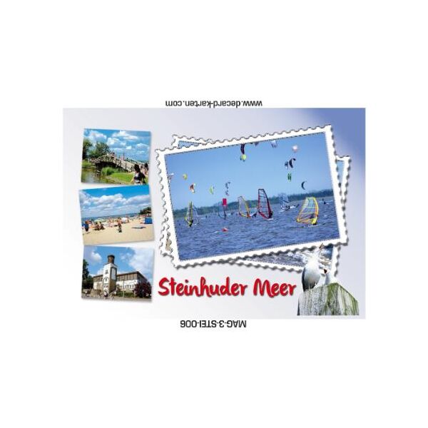 Steinhuder Meer Magnet Niedersachsen Briefmarke 4 Fotomotive