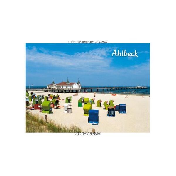 Ostseebad Ahlbeck Magnet Foto Strand Seebrücke Usedom