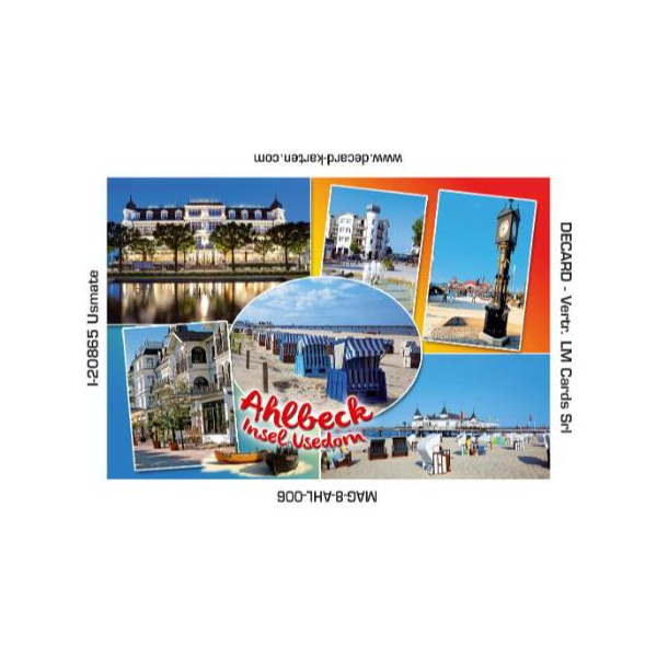Ostseebad Ahlbeck Magnet Foto mehrere Motive Usedom 6 Motive