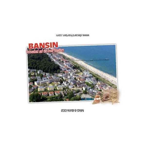 Bansin Usedom Magnet Foto Ostseebad auf der Insel Luftaufnahme