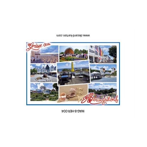 Heringsdorf Usedom Magnet Foto 9 Fotomotive Grüße aus Ostseeheilbad