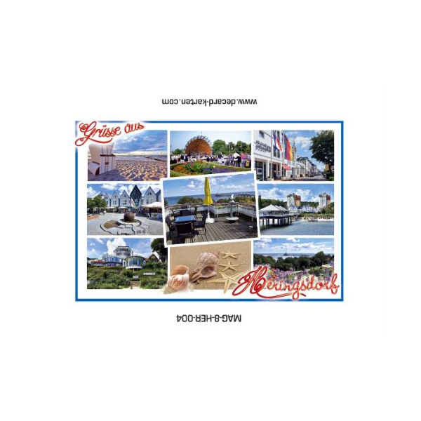Heringsdorf Usedom Magnet Foto 9 Fotomotive Grüße aus Ostseeheilbad