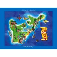 Insel Usedom Magnet Ostseeinsel Landkarte Maps blau