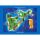 Insel Usedom Magnet Ostseeinsel Landkarte Maps blau