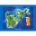 Insel Usedom Magnet Ostseeinsel Landkarte Maps blau