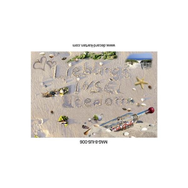 Insel Usedom Magnet Ostseeinsel Lieblingsinsel Sandschrift