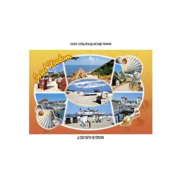 Insel Usedom Magnet Ostseeinsel Rettungsring Muschel 7 Fotomotive