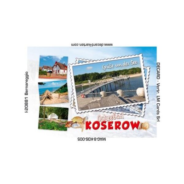 Koserow auf Usedom Magnet Ostseebad 4 Fotomotive Grüße