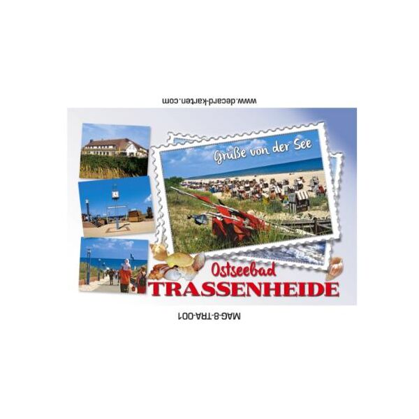 Trassenheide Magnet Foto Ostsee Usedom Grüße Briefmarke 4 Fotos