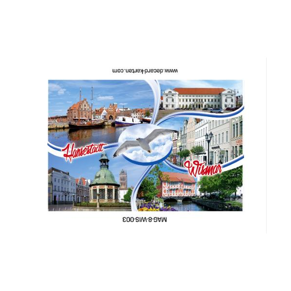 Wismar Magnet Möwe 5 Fotomotive Hansestadt Ostsee