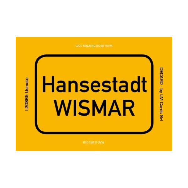 Wismar Magnet Ortsschild Hansestadt Ostsee