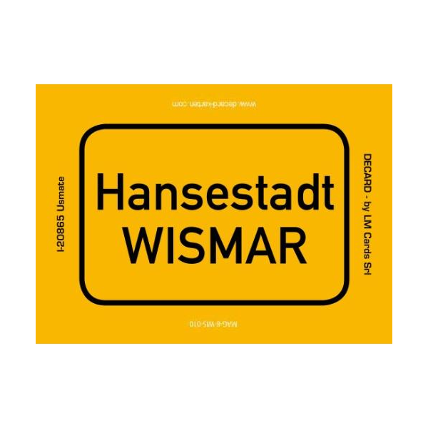 Wismar Magnet Ortsschild Hansestadt Ostsee