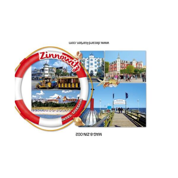 Zinnowitz Magnet Foto Rettungsring 5 Bilder Ostseebad Usedom