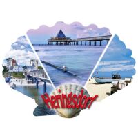 Heringsdorf Usedom Magnet Muschelform 3 Fotomotive...
