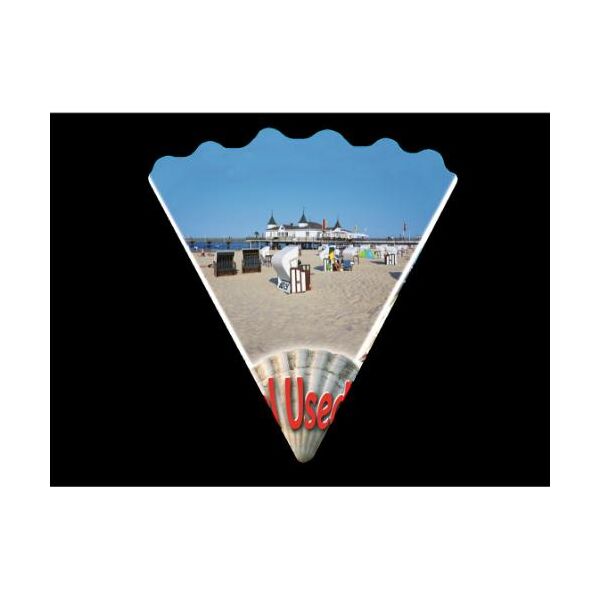 Insel Usedom Magnet Muschelform 3 Fotomotive Ostseeinsel