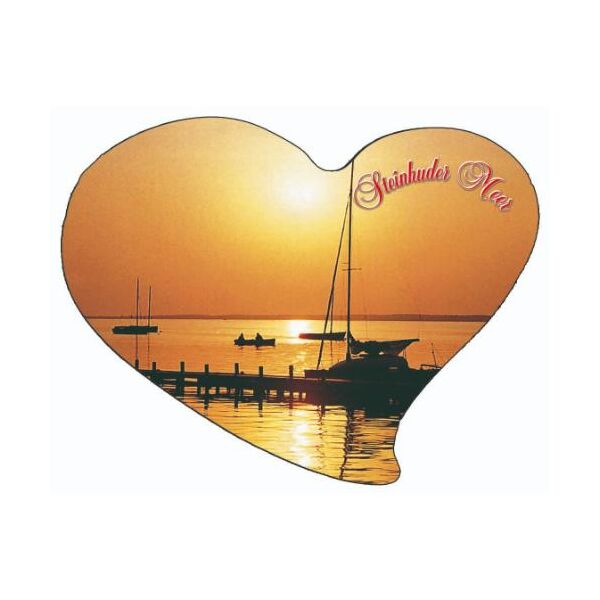 Steinhuder Meer Magnet Niedersachsen Herzform Abendstimmung