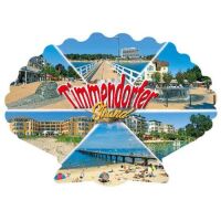 Timmendorfer Strand Magnet Muschelform 6 Fotos Ostsee...