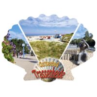 Trassenheide Magnet Muschelform 3 Fotos Ostseebad Usedom