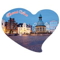 Wismar Magnet Herzform Wasserkunst Hansestadt Ostsee
