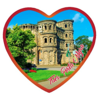 Trier an der Mosel Glasmagnet Herzform?