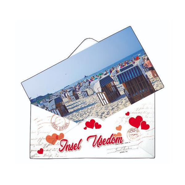 Insel Usedom Magnet Briefform Ostsee