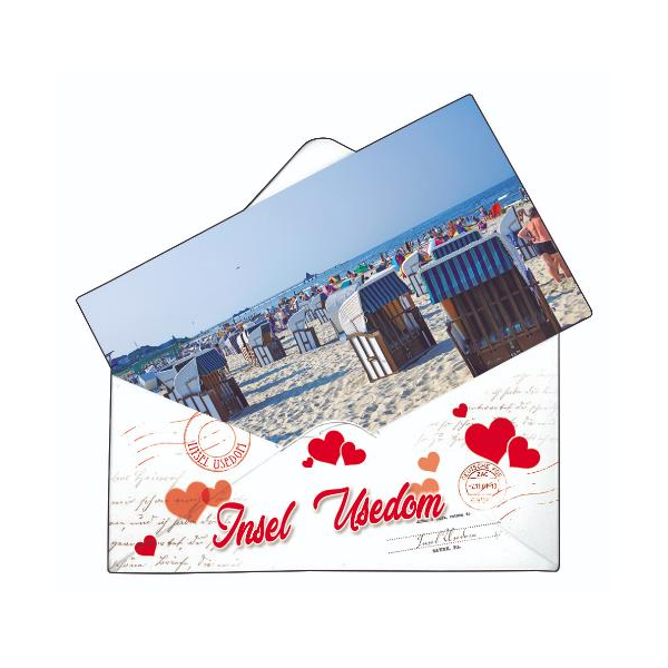 Insel Usedom Magnet Briefform Ostsee