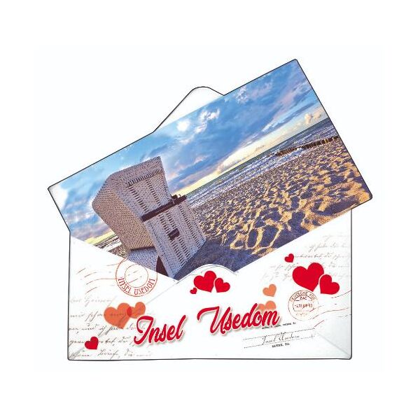 Insel Usedom Magnet Briefform Ostsee