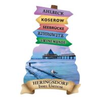 Heringsdorf Usedom Magnet Wegweiser Nachbarorte