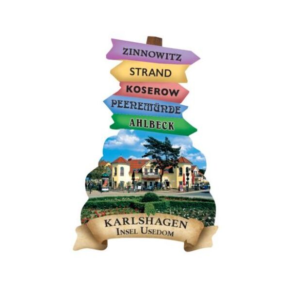 Karlshagen Magnet Wegweiser Insel Usedom Ostsee