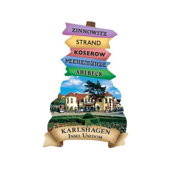 Karlshagen Magnet Wegweiser Insel Usedom Ostsee